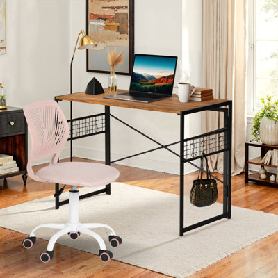 Ensemble de bureau et de chaise pour enfants avec table pliable et chaise de travail réglable pour salle d'étude ou de jeu