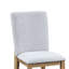 2 chaises avec housse en lin gris, assise de 19 po de hauteur, avec coussins et dossier, pieds en bois massif, sièges de salle à manger sans accoudoirs, largeur de 18,75 po, profondeur de 16 po, coussins, décoration sophistiquée