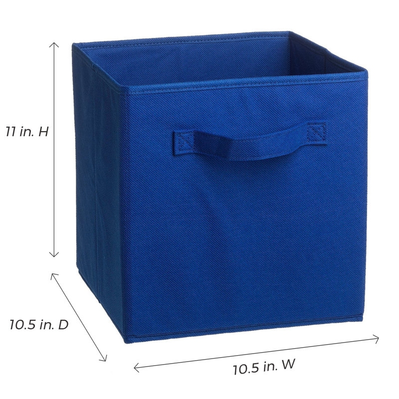 Tiroir en tissu Cubeicals, Bleu royal, Ensemble de 2