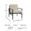 Chaise d'appoint 28,5 po Tilden