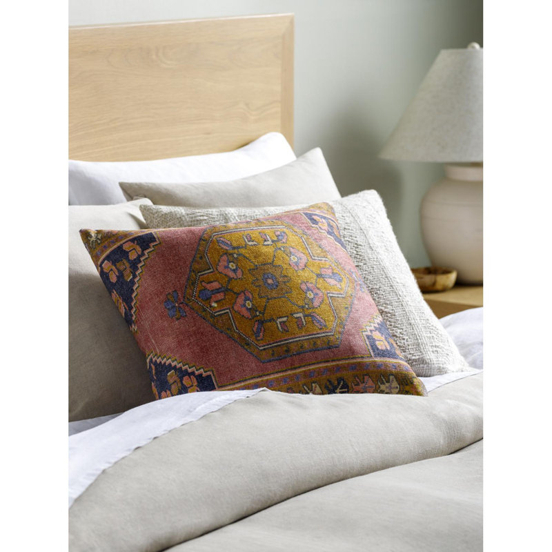 Emily Jean Accent Throw Pillow Cover, Down, 22"H x 22"W