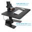 Convertisseur de bureau électrique debout Mount-It, support de table avec support pour écran, plateforme de 28 po de largeur