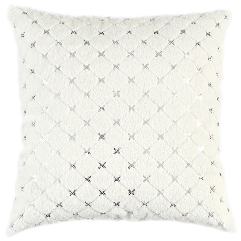 Coussin décoratif ivoire