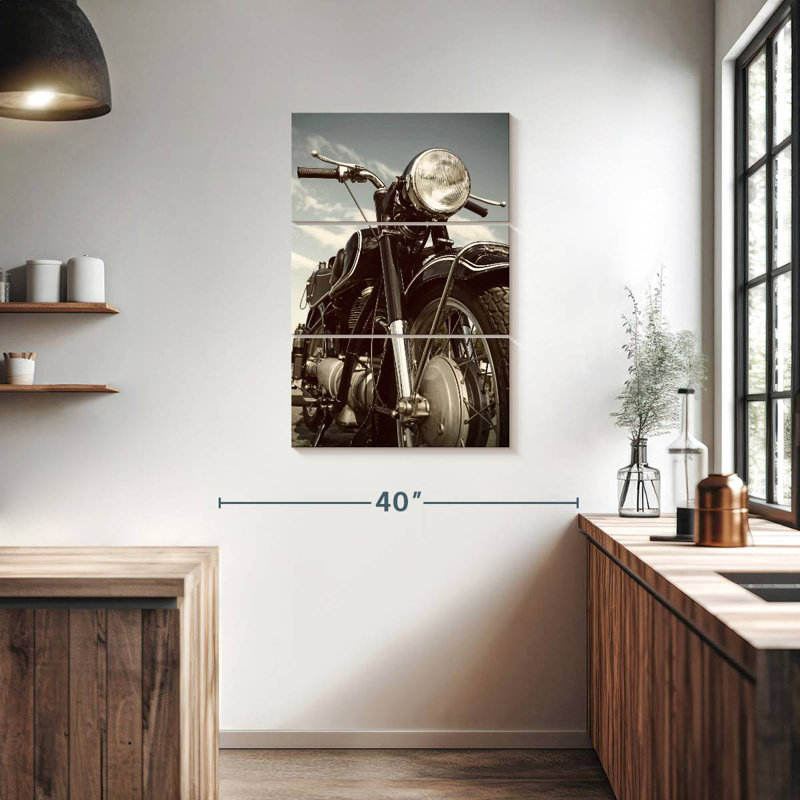 Mehar German Motorcycle, 38" H x 24" W