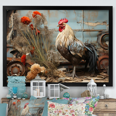 Poulet Barnyard Serenade - Reproduction d'art mural animaux