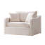 Chaise d'appoint de style campagnard avec coussins amovibles pour le salon et le bureau-133995915