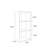 Kheira 34.6" H x 16.3" W Standard Bookcase-763472281