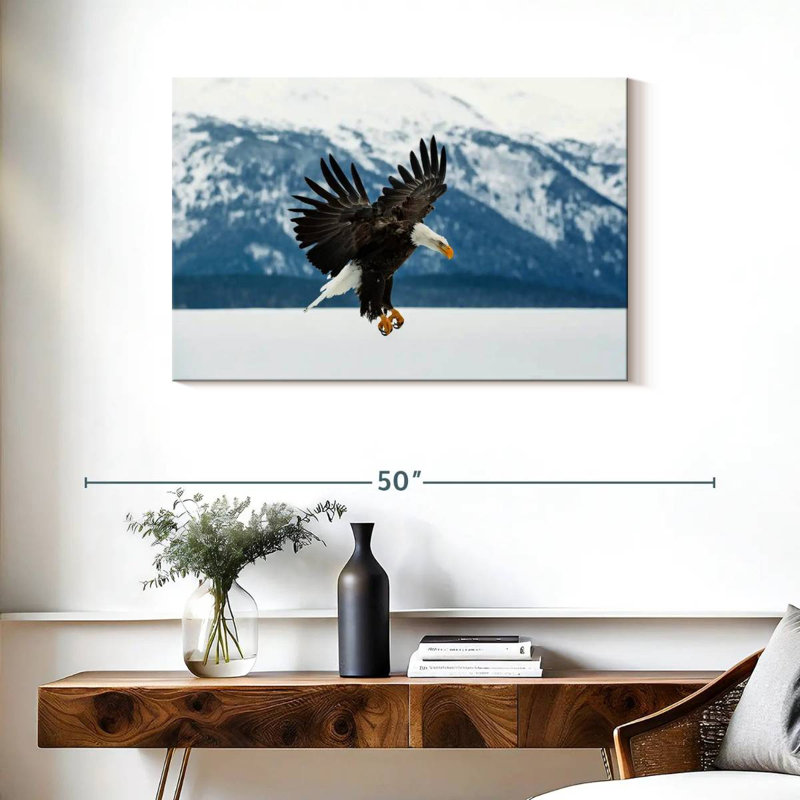 Crowle Bald Eagle On Winter, 24" H x 36" W