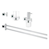 Essentials Cube 4 Piece Bathroom Hardware Set