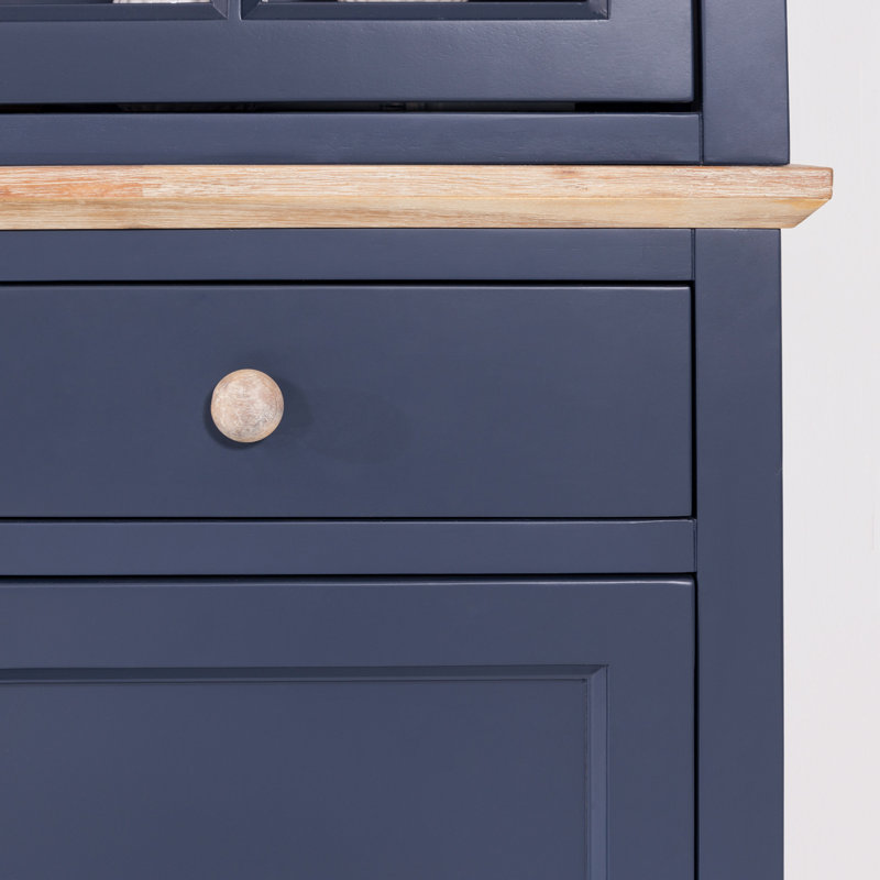 Teague Display Cabinet, Navy Blue