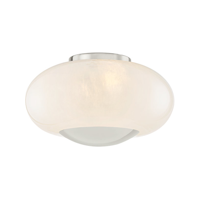 LOTTIE Flush Mount, Polished Nickel