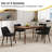 17.5" Seat Height Upholstered Full Back Side Dining Chair With No Need Tool-257172176