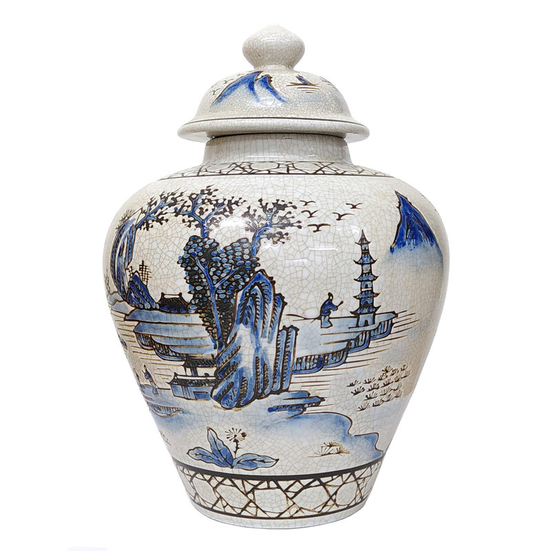 Porcelain China Ginger Jar