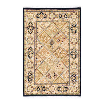 Classic One-of-a-Kind 2'8" X 4'1" Hand Knotted Area Rug