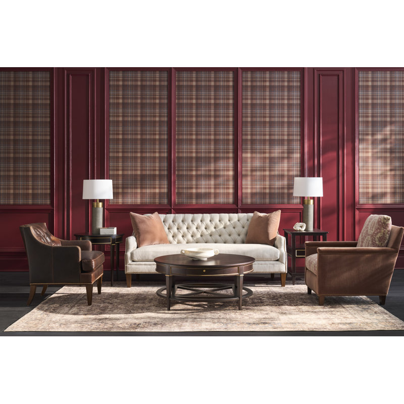 Linea Round End Table in Café Mocha, Café Mocha