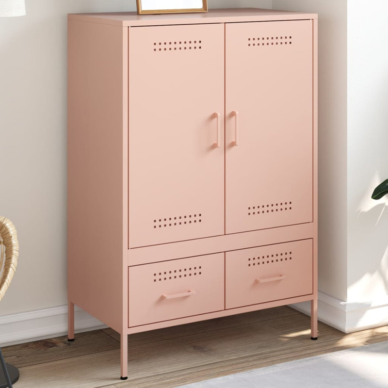 Storage Cabinet, Antique pink and pink