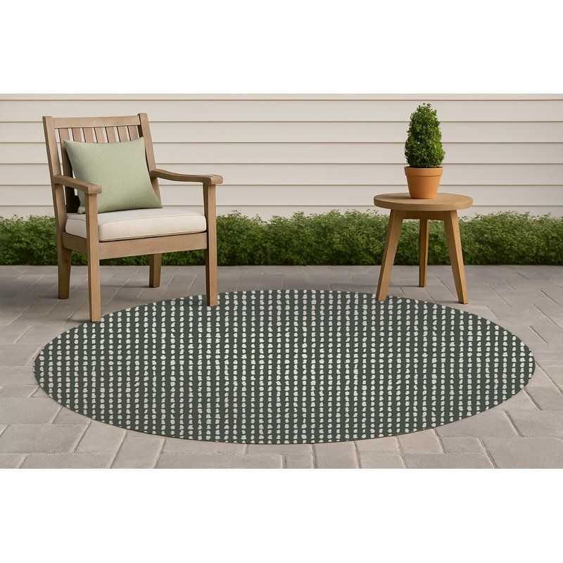 Tapis d'extérieur Pasture Play, Rond 5 pi