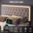 Komor Upholstered Storage Bed Frame with Charging Station and LED Lights-1853415535-1853415538