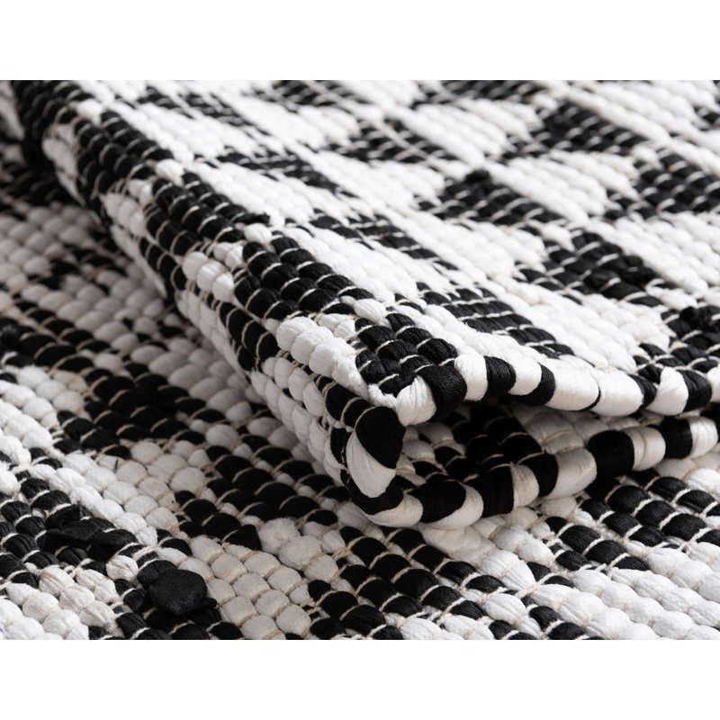 Tapis tressé Arene couleur zèbre, Rectangle de 5 pi x 8 pi