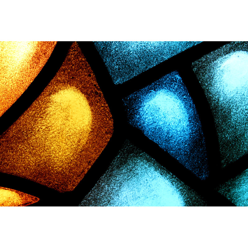 Stained Glass Window by Zpix - Wrapped Canvas Print, 30cm H x 46cm W x 3.8cm D