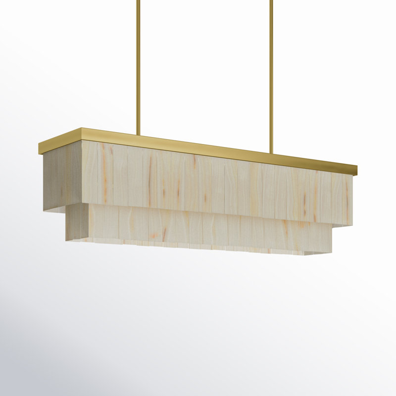 Luminaire suspendu linéaire 7 lumières Elora