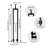 4Pcs Adjustable Stair Railing Posts For Deck, Balcony, Stair-117204102