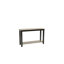 Moderne gris / noir à finition bicolore 1Pc Console sous-table avec rangement et rangement en bois d'hévéa et placage de noyer