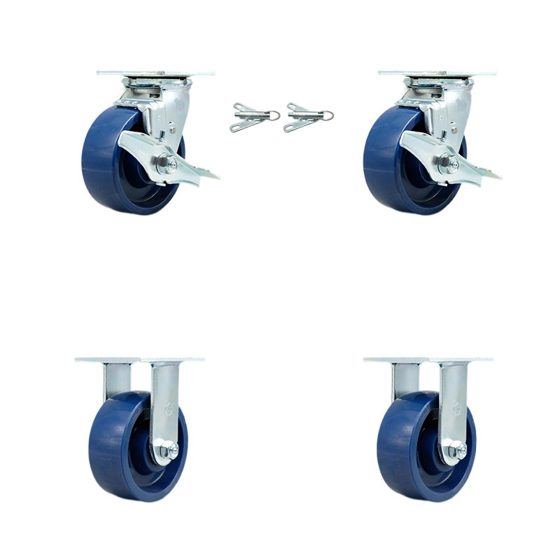 4 Piece Polyurethane Caster Set