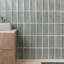 Nabi Subway 4.5x9 Fluted Ridged Crackled Glossy Glass Tile-358377049