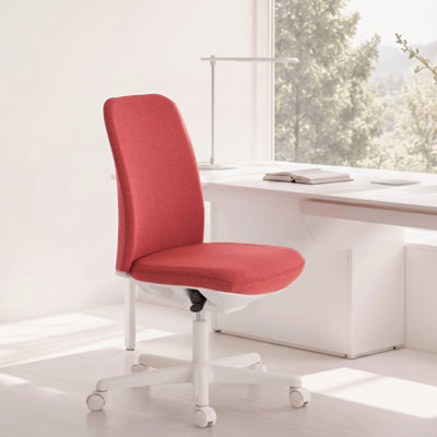 Chaise de bureau sans accoudoirs, chaise pivotante polyvalente pour le bureau, la couture et la coiffeuse