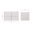   Base de meuble-lavabo mural simple de 36 pouces West en blanc chaud West-125821655