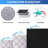 6-Pack Under Bed Storage Bags With Clear Window And 2 Reinforced Handles, Black