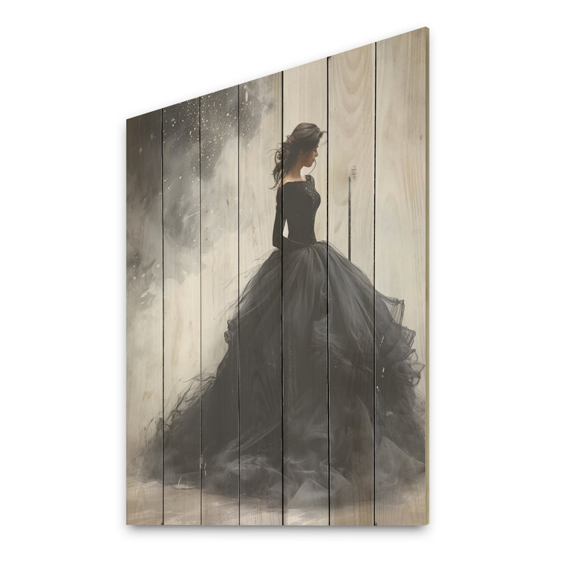 Black Modern Ballet Dance Motion - Ballet sur bois, H 40 po x l 30 po