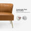 2 Seater Faux Leather Loveseat-1396152498