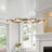 Milano 33-In Ring 8-Light Height Adjustable ETL Certified Integrated LED Circular Chandelier-75051166