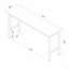 Table de garage Fortress 72,4 po en bois naturel et acier