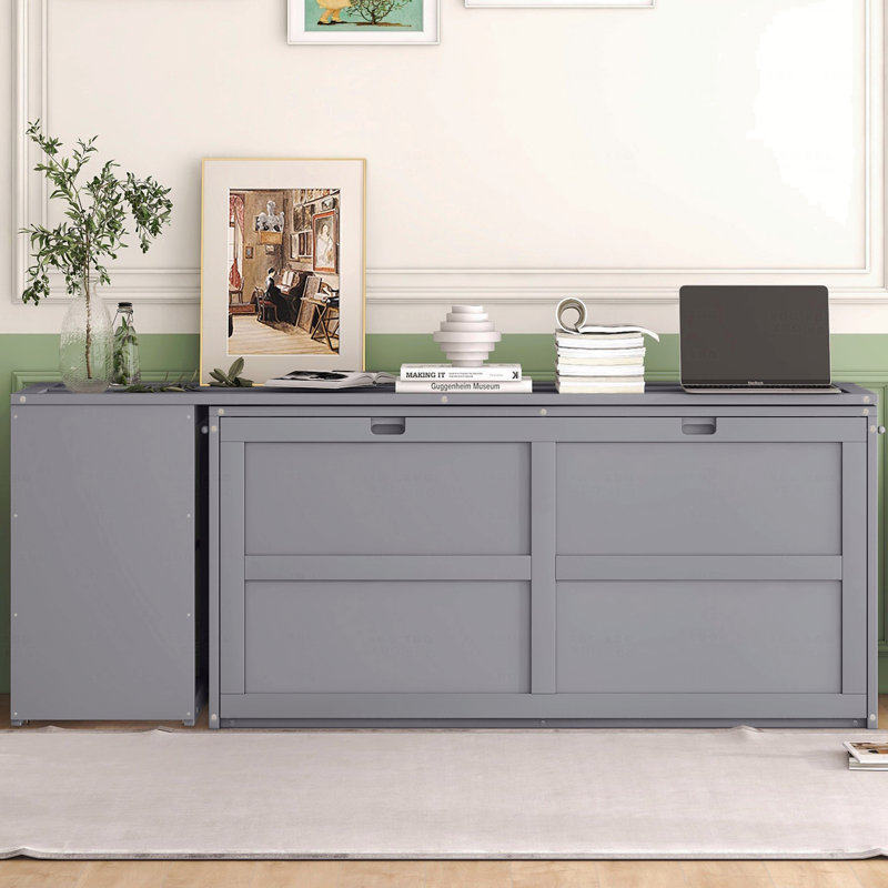 Gloricely Storage Bed, Gray