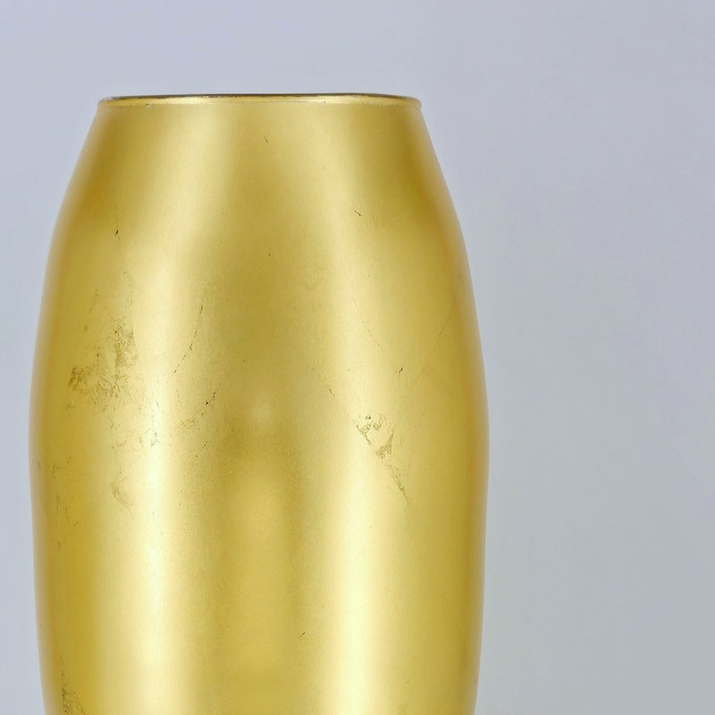Vase en verre doré doré 28 "Dome