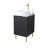 18'' Black Modern Free-Standing Single Bathroom Vanity Set