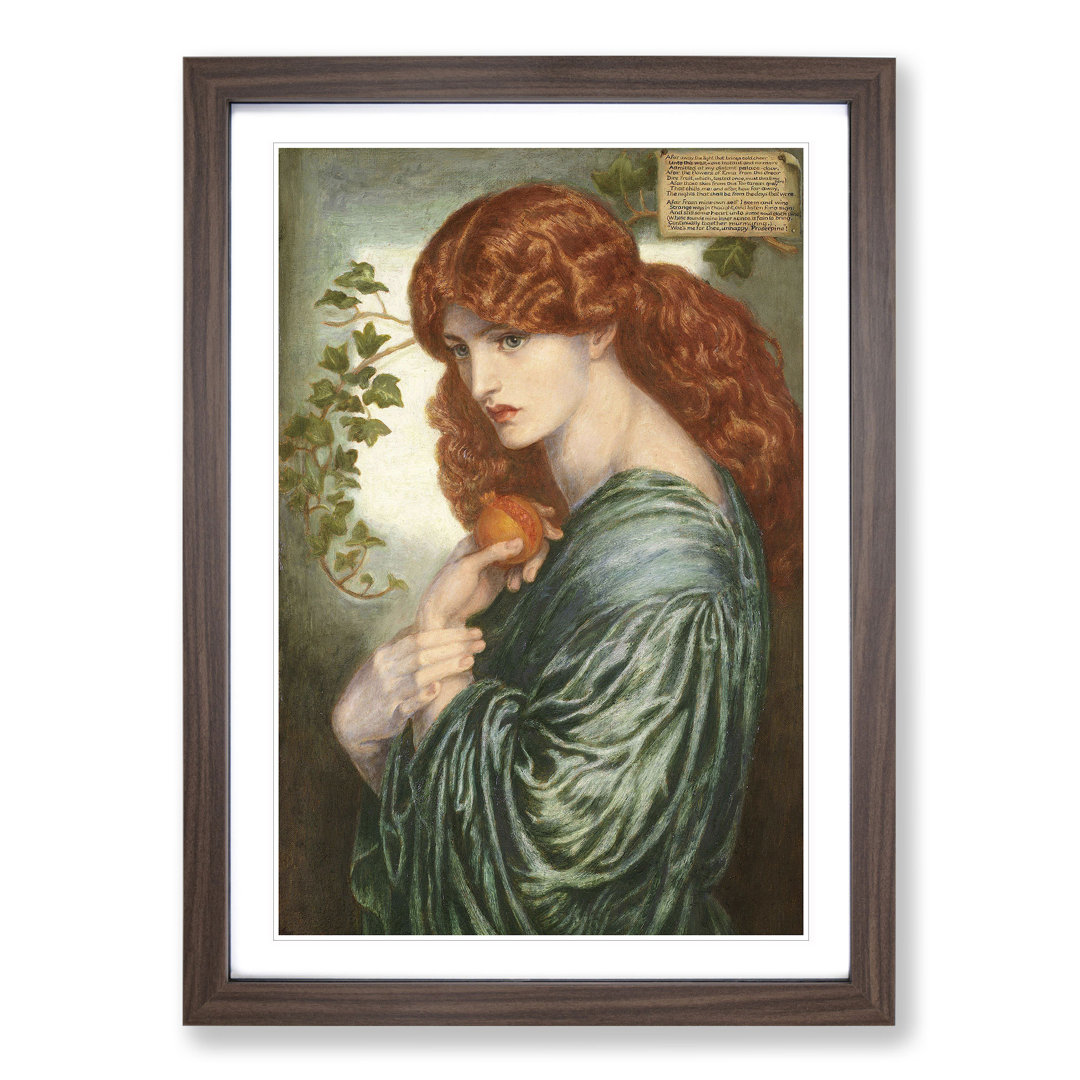 Proserpine by Dante Gabriel Rossetti - Framed Print