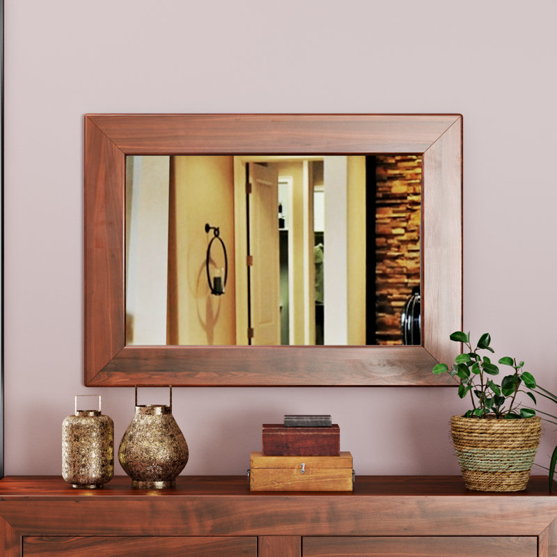 Cicero Wood Rectangle Wall Mirror