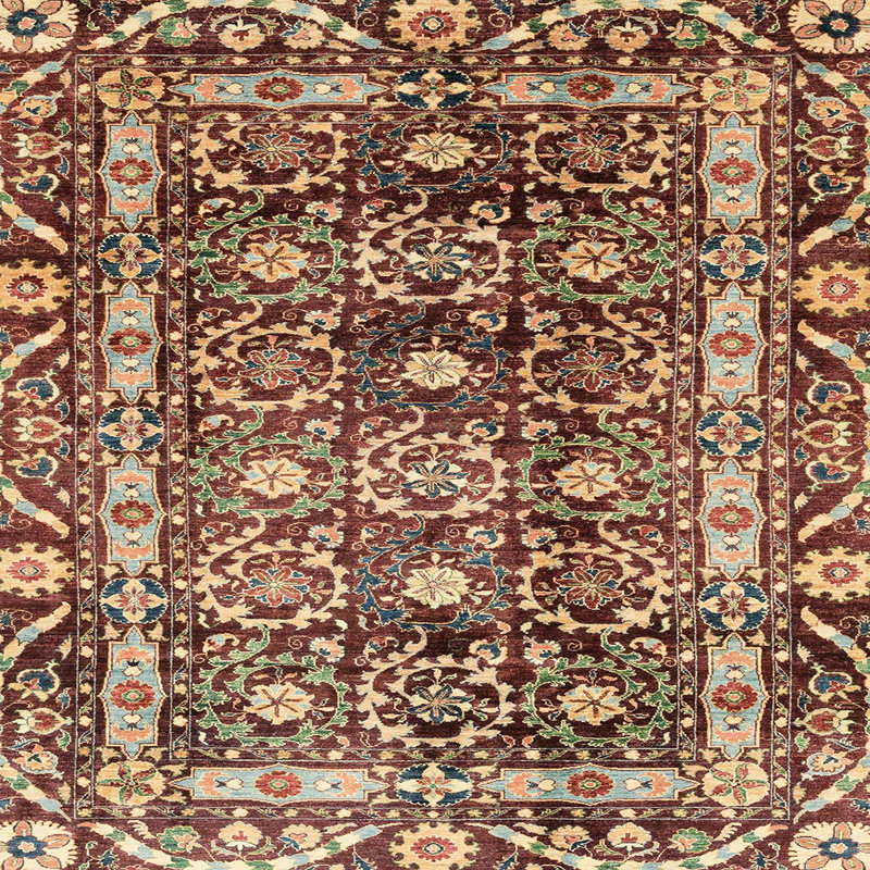 Abstract Indoor Rug, Square 3'