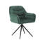 Carmel 47cm H Velvet Upholstered Metal Armchair-1623460321