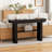 55" Farmhouse Console Table,Wooden Narrow Long Entryway Foyer Table-1315888972