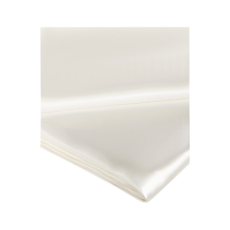 Signature Silk Flat Sheet, 94" W x 112" L, Ivory