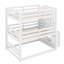 Lit superposé triple double avec escalier de rangement-397741728