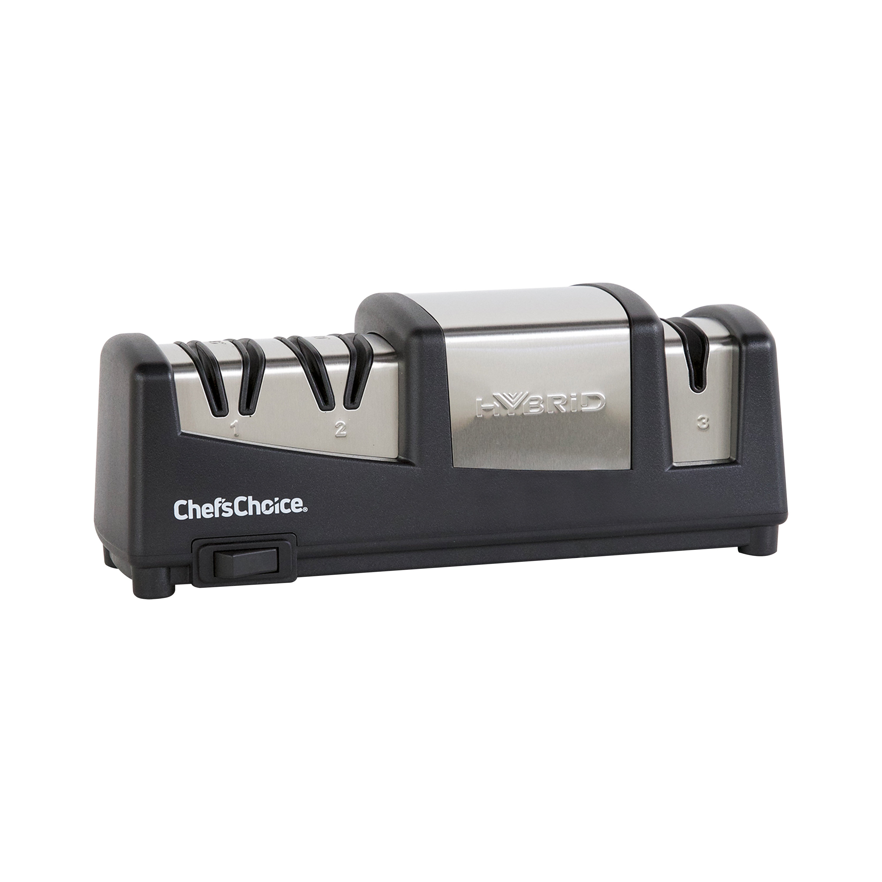 Keep your knives sharp and cutting like new with the Chef'sChoice Model 316 Electric  Knife Sharpener. The Chef'sChoice Model 316 has two sharpening stages that  sharpen the edge at 15 degrees. Both