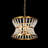 Eadric 3 - Light Unique Drum Chandelier with Beaded Accents