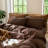 MooMee Pillowcases Envelope Closure 100% Washed Cotton Linen Like Textured Breathable Soft-108202800-108202843