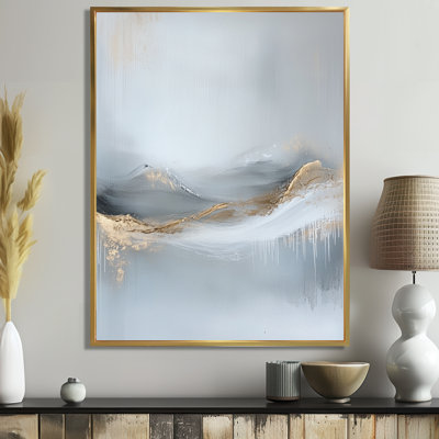 Art mural aquarelle montagne, montagnes aquarelles, toile de paysage abstrait